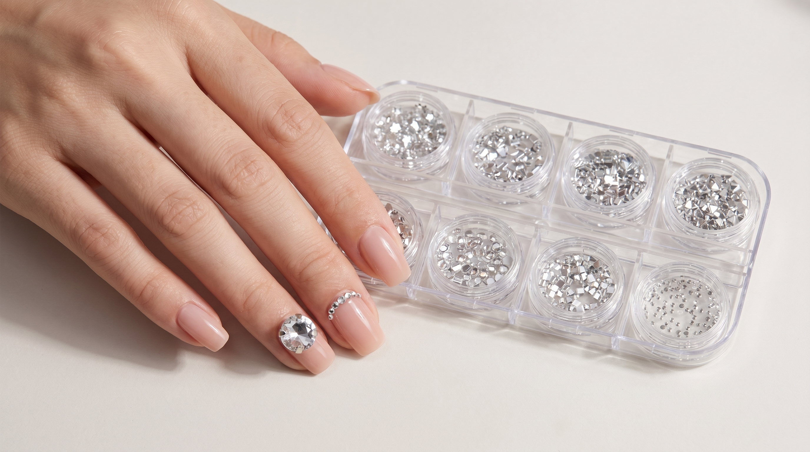 Nageldesign mit Strass