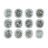 Strasssteine Mix Kristall 12er Set