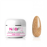 Glitter Farbgel Dark Gold 5ml