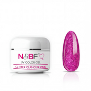 N&BF Glitter Farbgel Glamour Pink 5ml