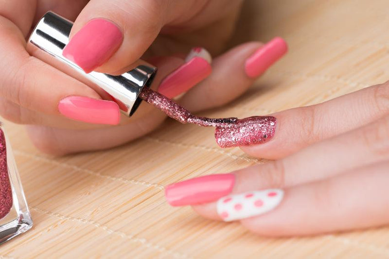 Glitzer Nailart