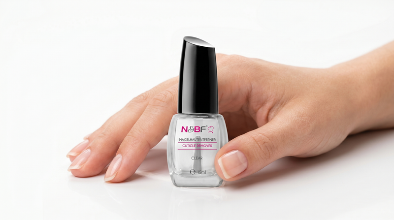 Nagelhaut entfernen mit dem N&BF Nagelhautentferner Clear