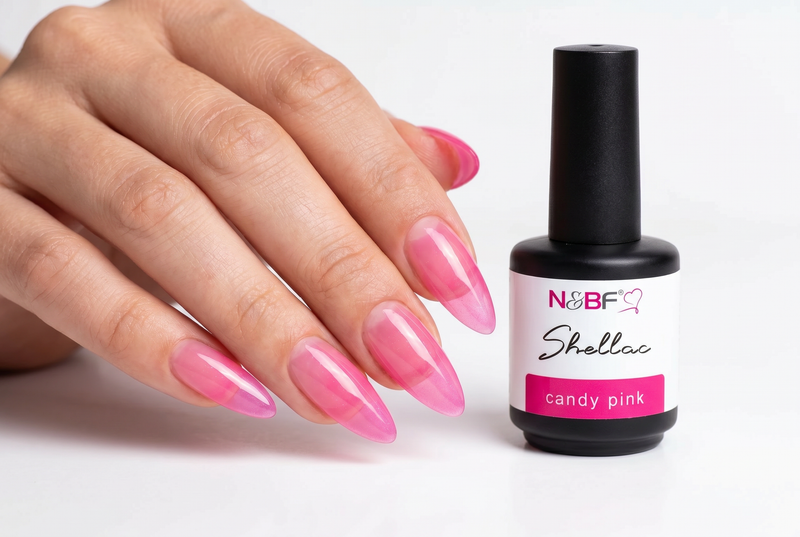 Glasige Jelly Nails in zartem Pink
