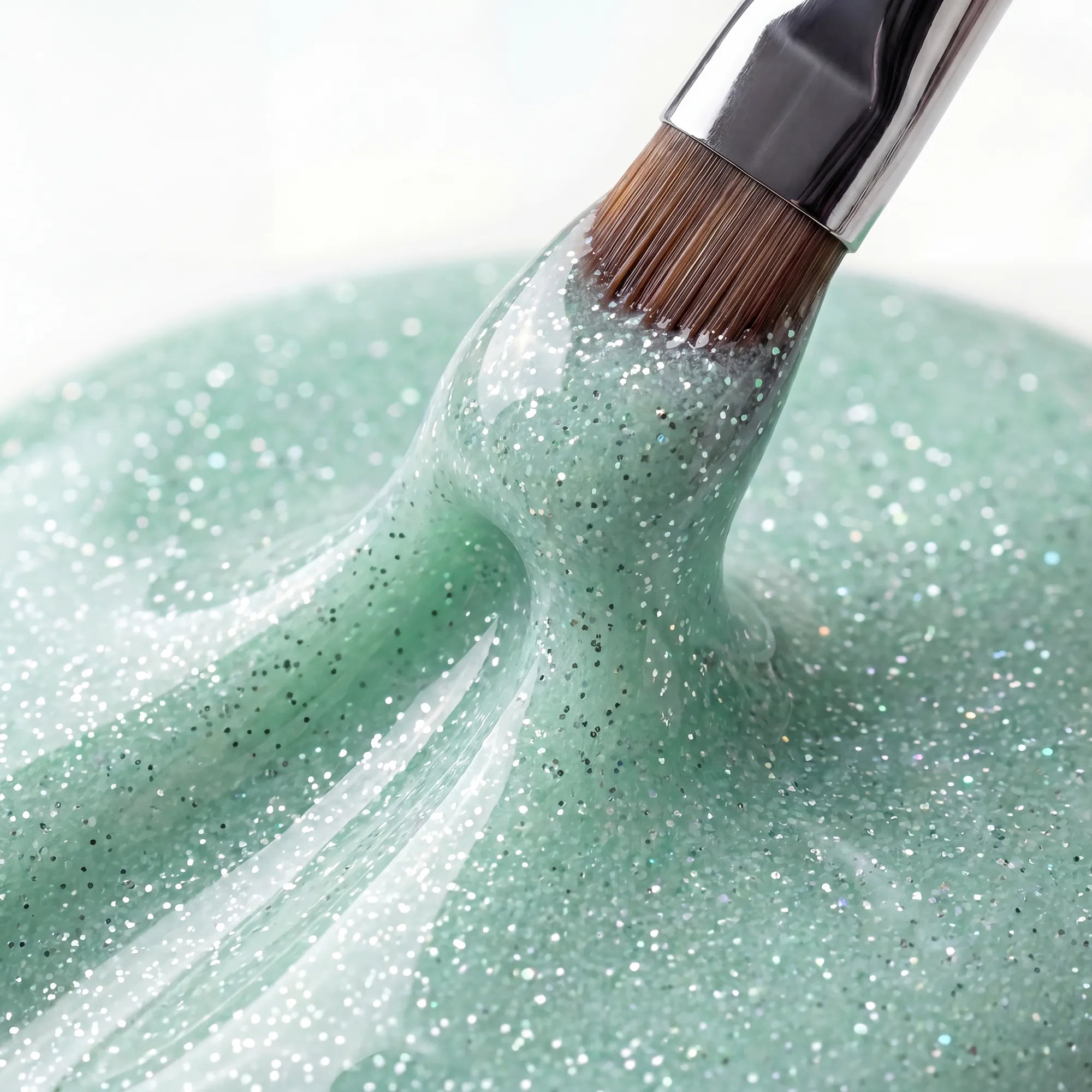 N&BF Comfort Farbgel Pastel Glitter Mint 5ml