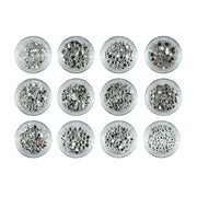 Strasssteine Mix Kristall 12er Set