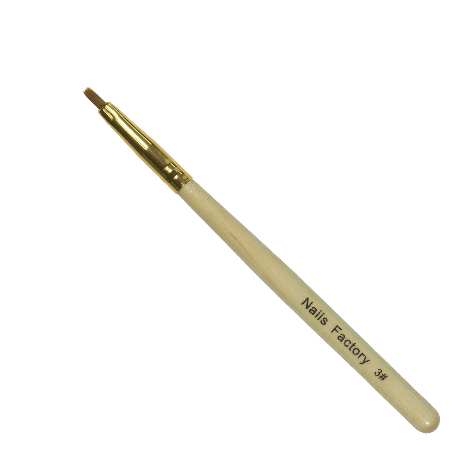 Nails Factory Gel Pinsel Gold Lang No 3