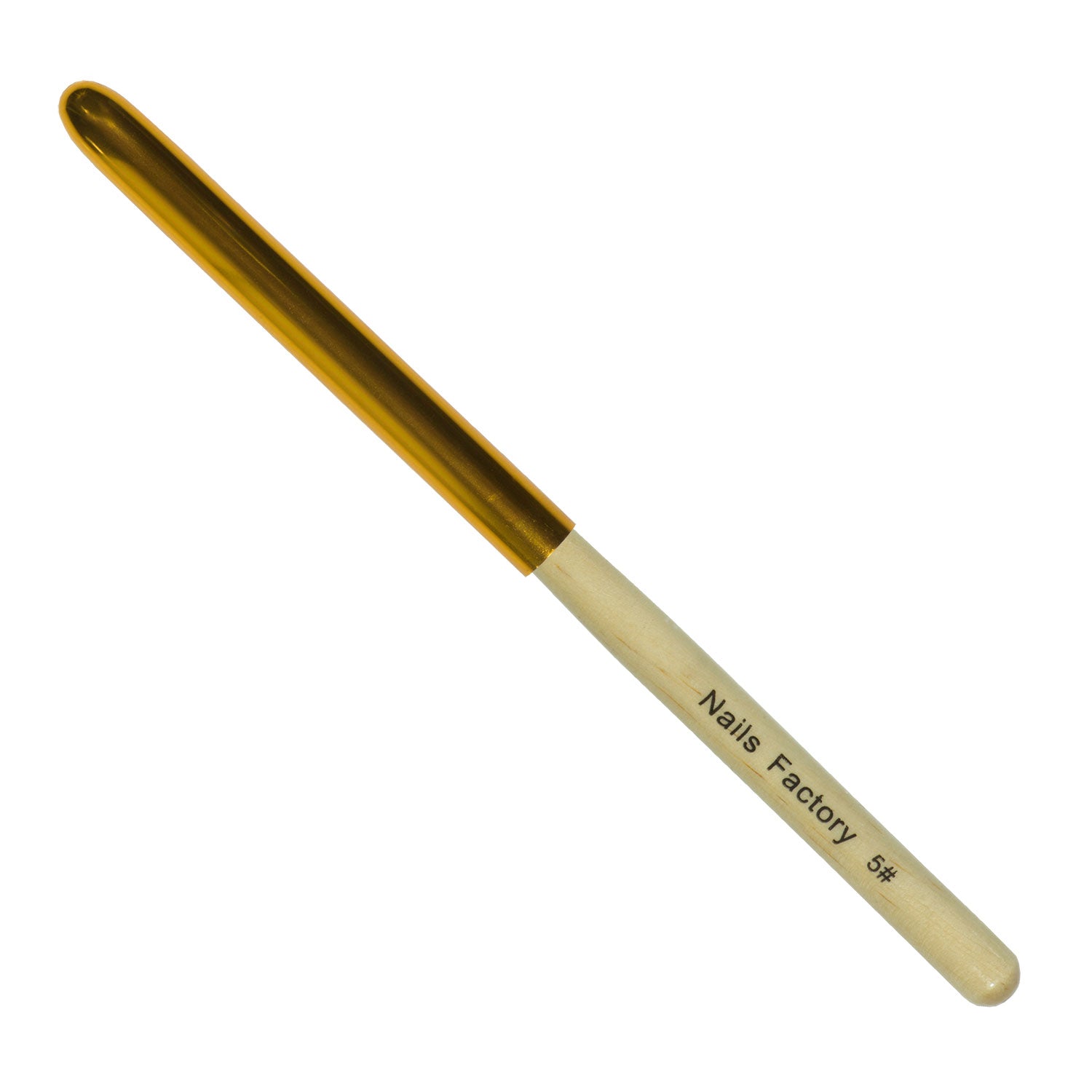 Nails Factory Gel Pinsel Gold Lang No 5 Kappe