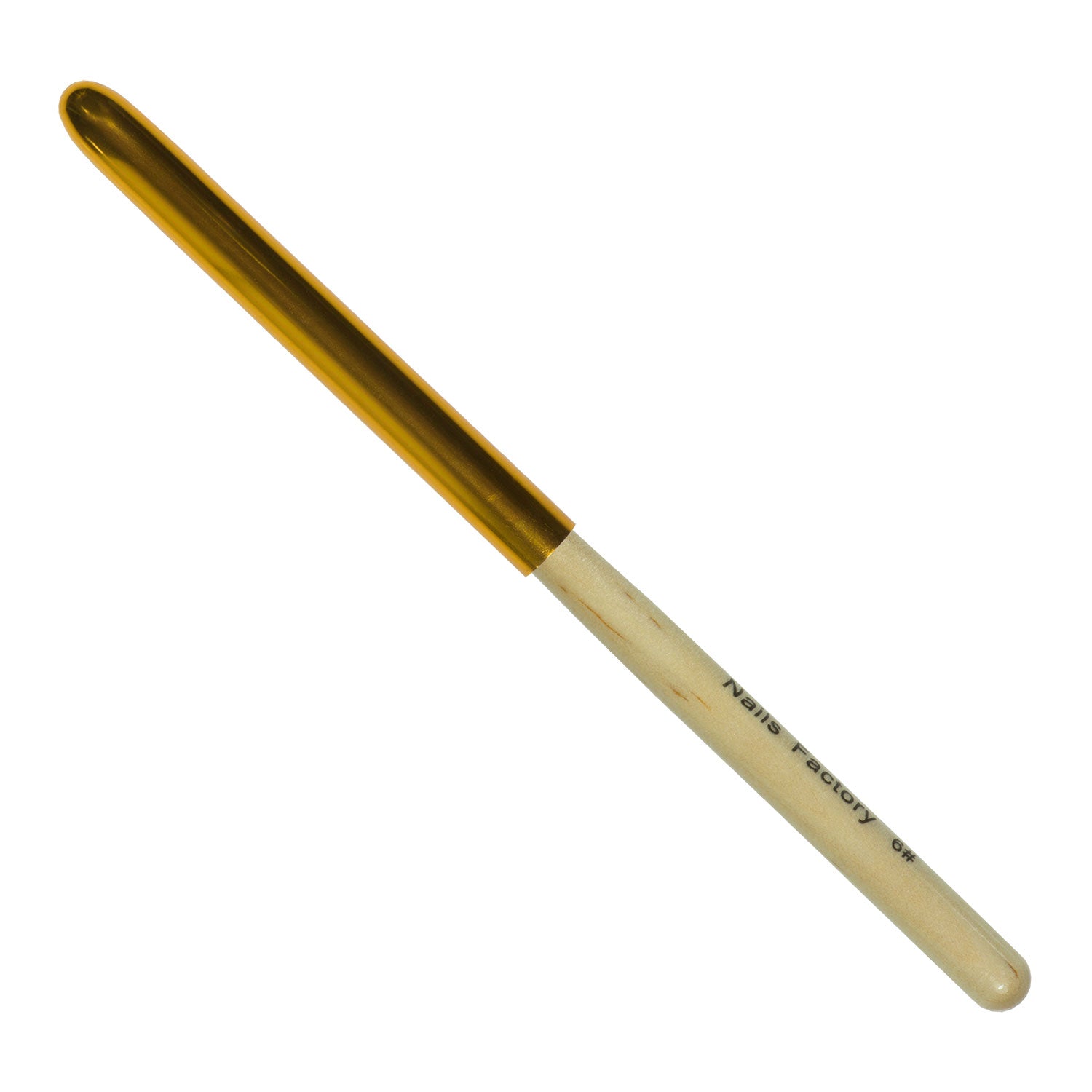 Nails Factory Gel Pinsel Gold Lang No 6 Kappe