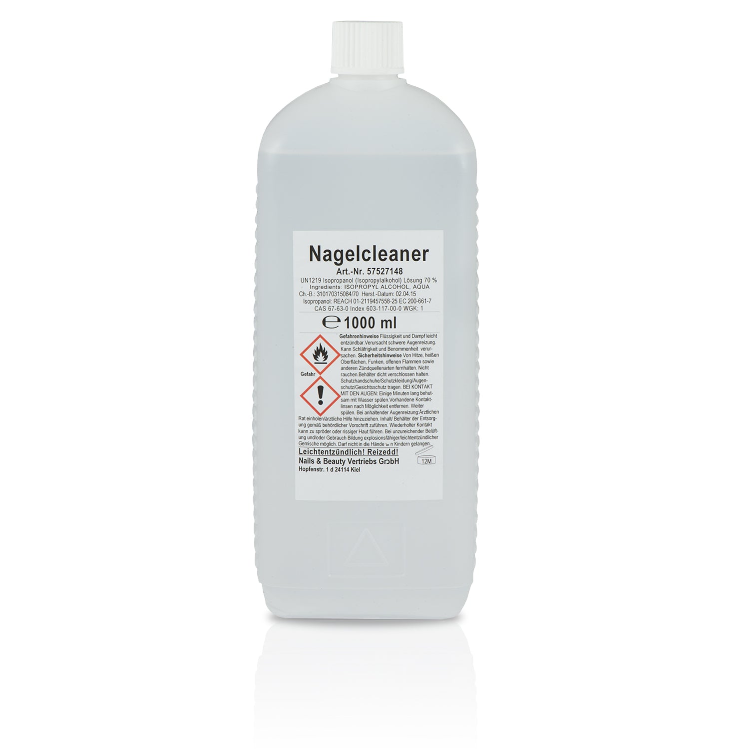 N&BF Nagel Cleaner 1000ml + Zelletten 2x500 Tupfer Set Inhalt