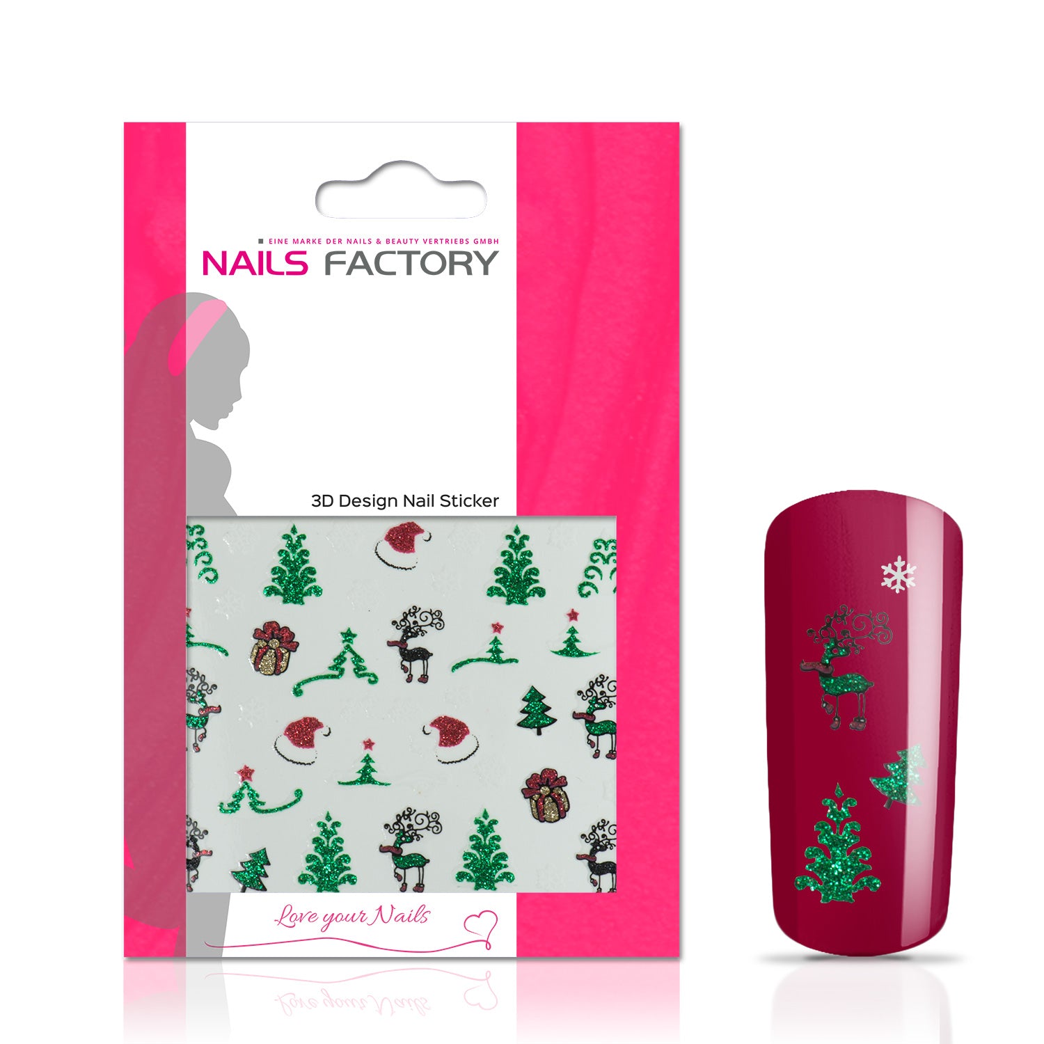 Nails Factory Nagelsticker Christmas tree