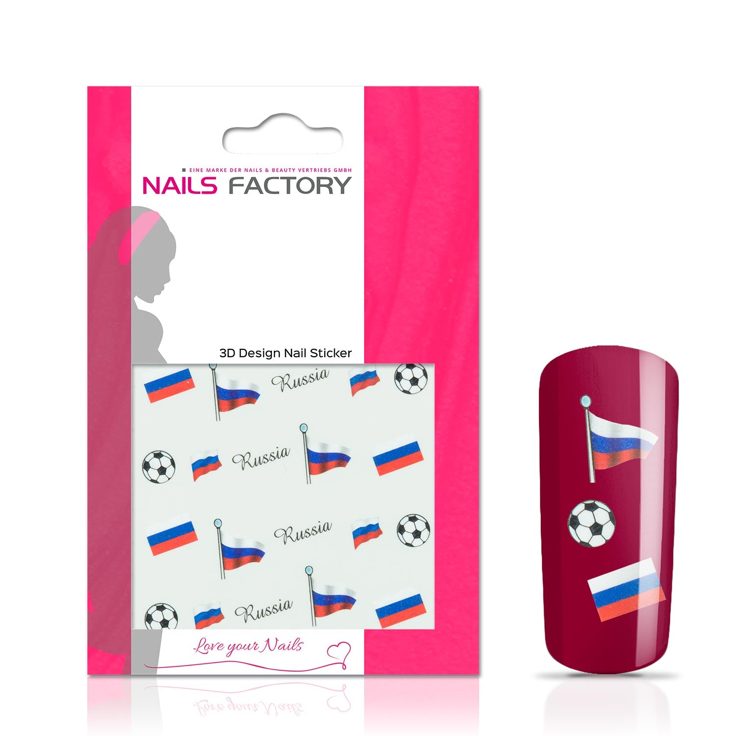 Nails Factory Nail Tattoos Fussbal Russia