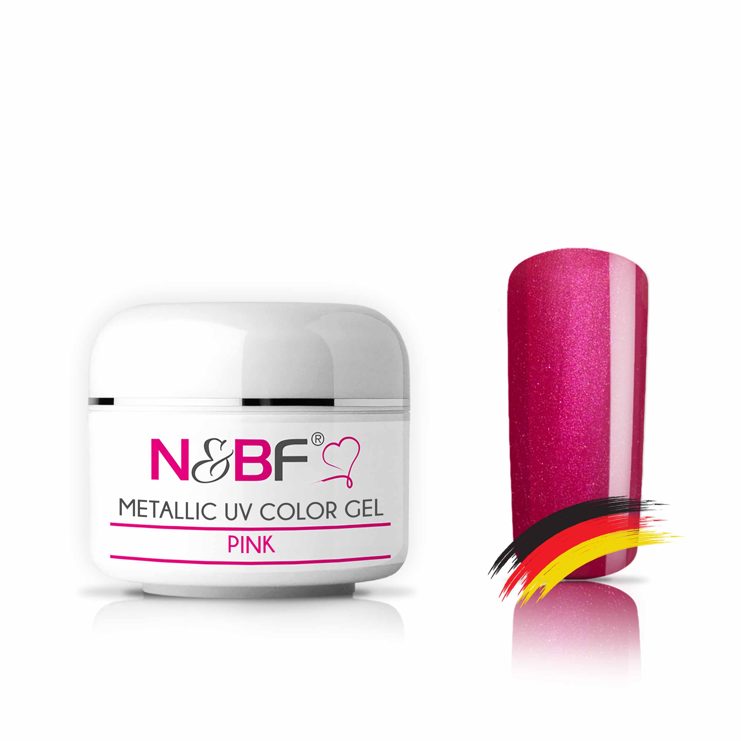 Nails and Beauty Factory 58061931 METALLIC UV COLOR GEL PINK