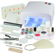 Nails and Beauty Factory Acrylgel Starter Set Eckig Weiss Rot Black Highgloss