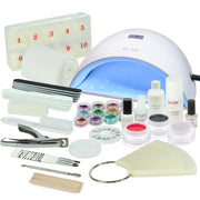 Nails and Beauty Factory Acrylgel Starter Set UVA Shell Weiss Rot Black Highgloss