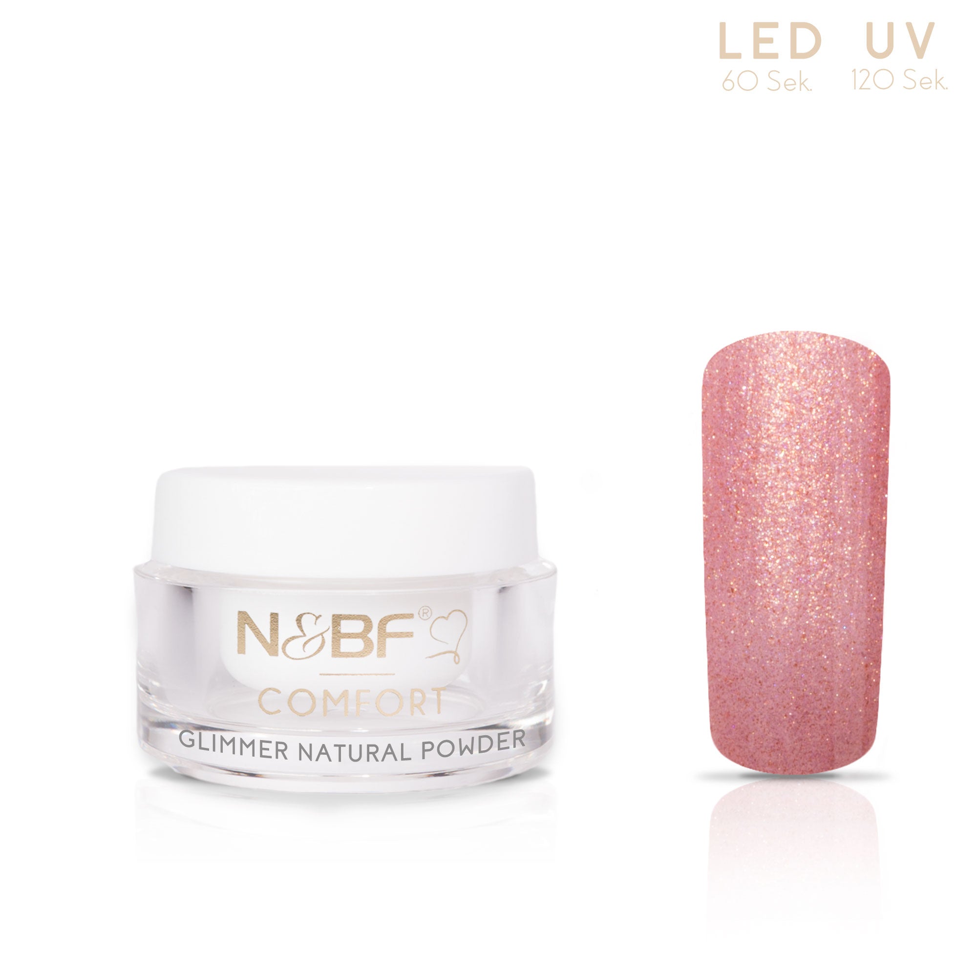 Nails and Beauty Factory Comfort Farbgel Glimmer Natural Powder 5ml
