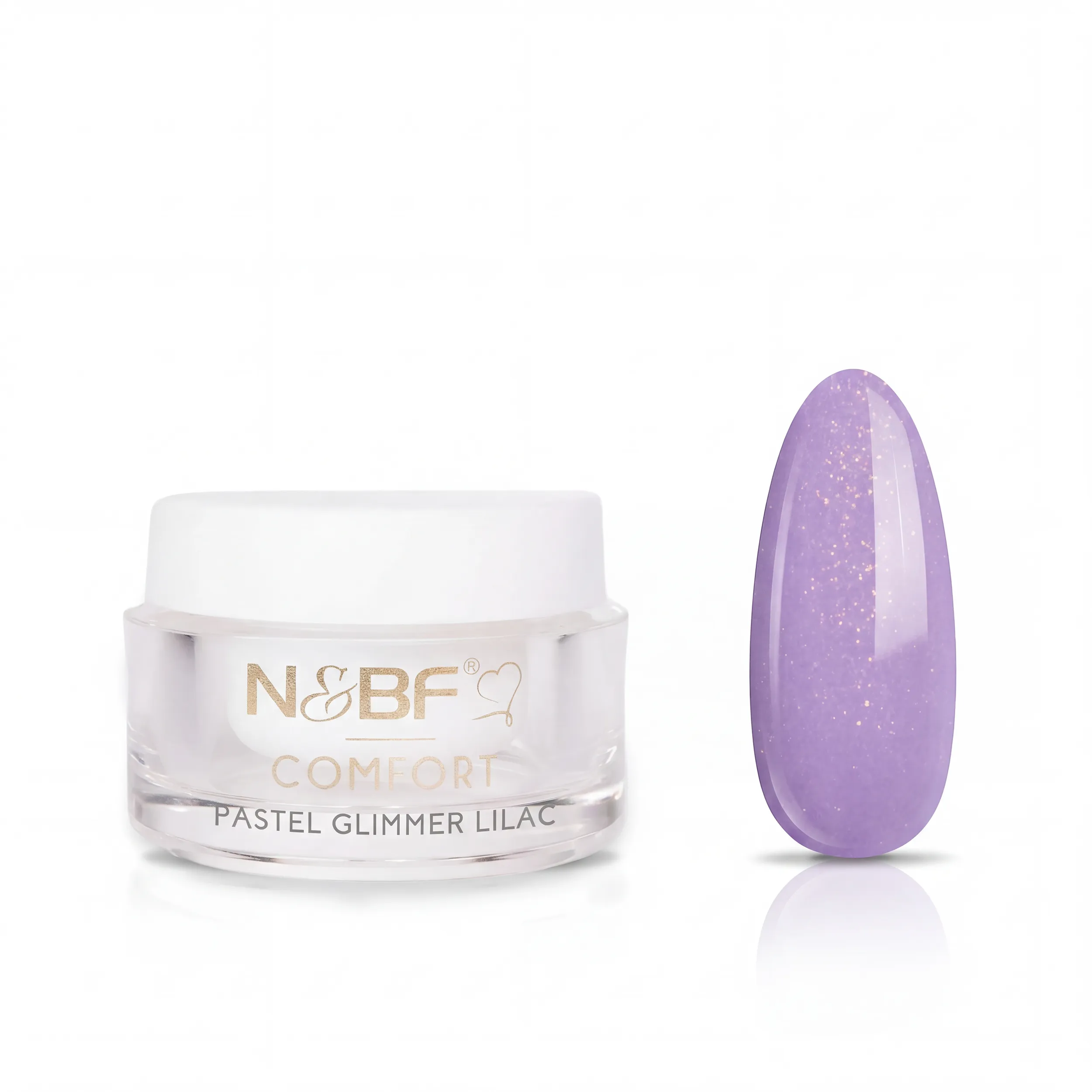 N&BF Comfort Farbgel Pastel Glimmer Lilac 5ml