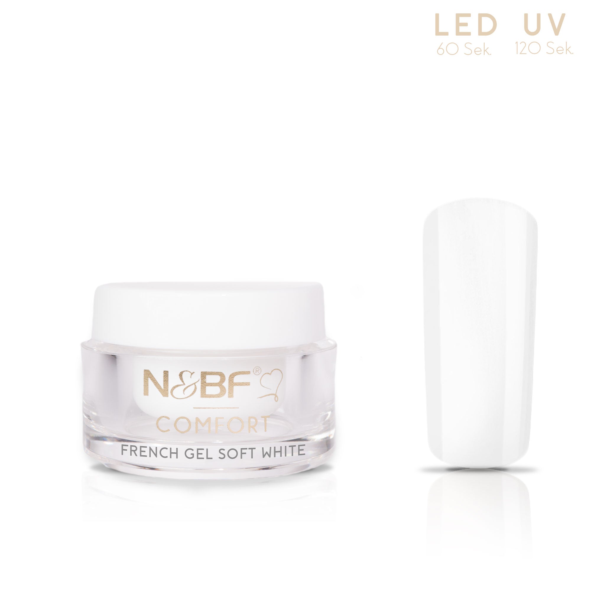 Nails and Beauty Factory Comfort Line French Gel Soft White 5ml