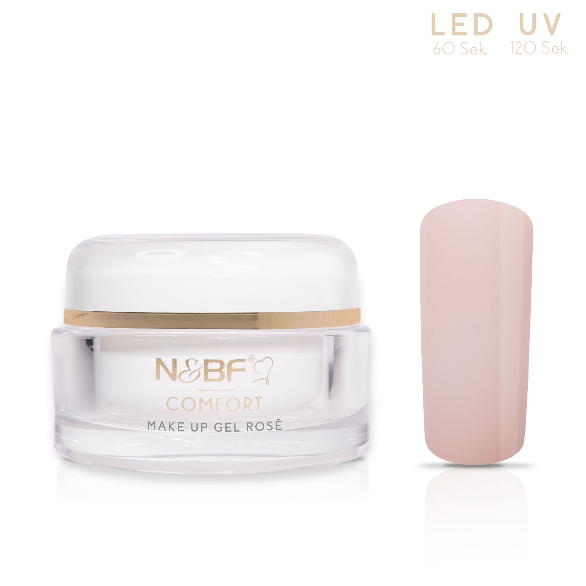 Nails and Beauty Factory Comfort Line Make Up Gel Rose 15 ml n