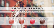 Nails and Beauty Factory Farbgel 4er Set Smooth Redbro 20ml