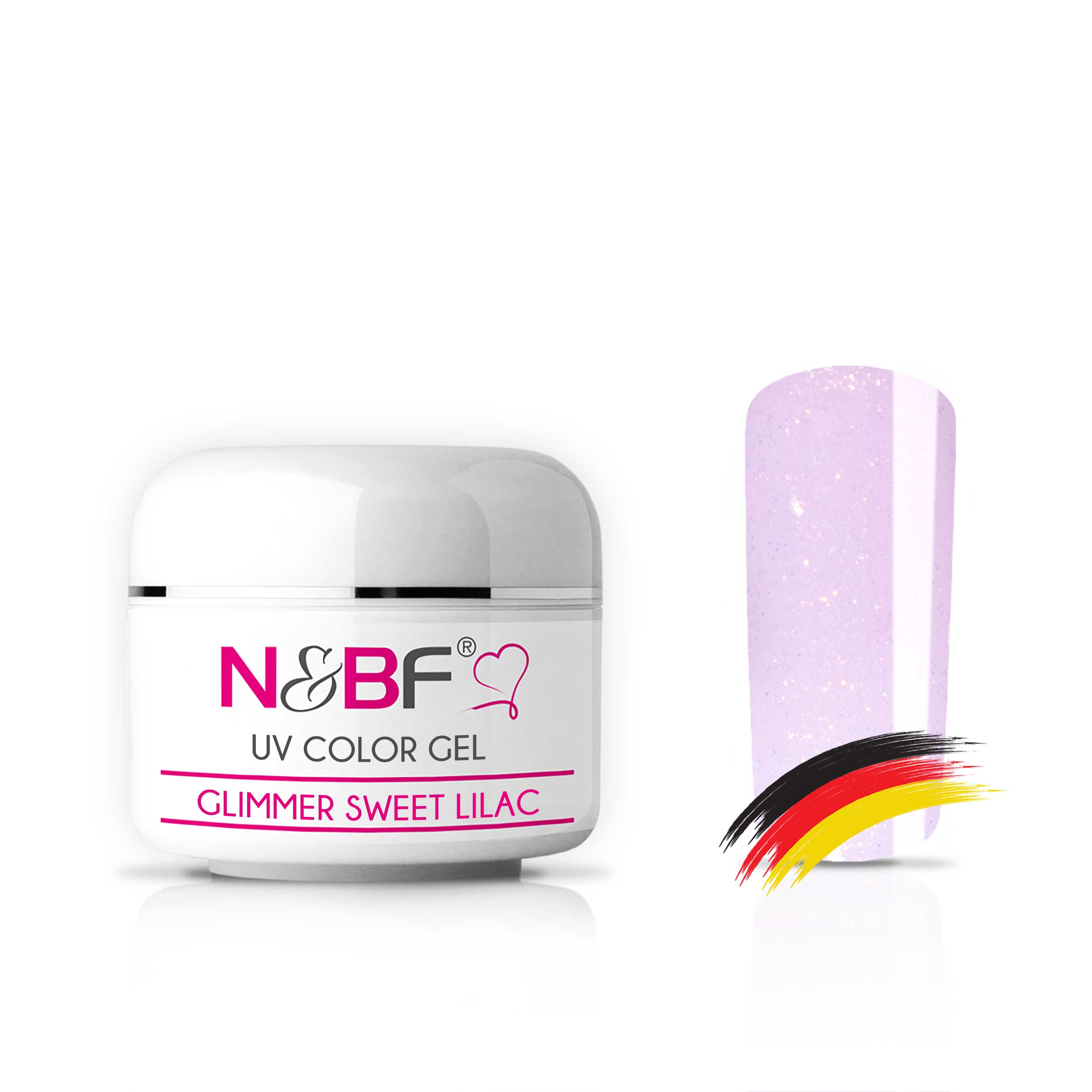 Nails and Beauty Factory Farbgel Glimmer Sweet Lilac 5 ml 23 01