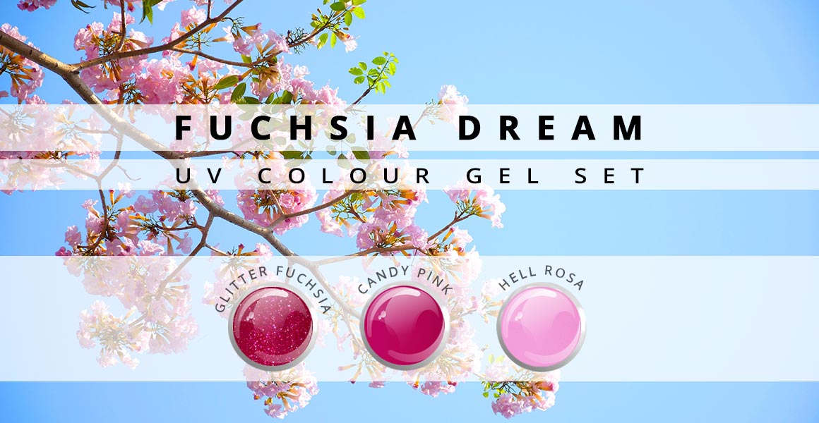 Nails and Beauty Factory Farbgel Set Fuchsia Dream 23 01