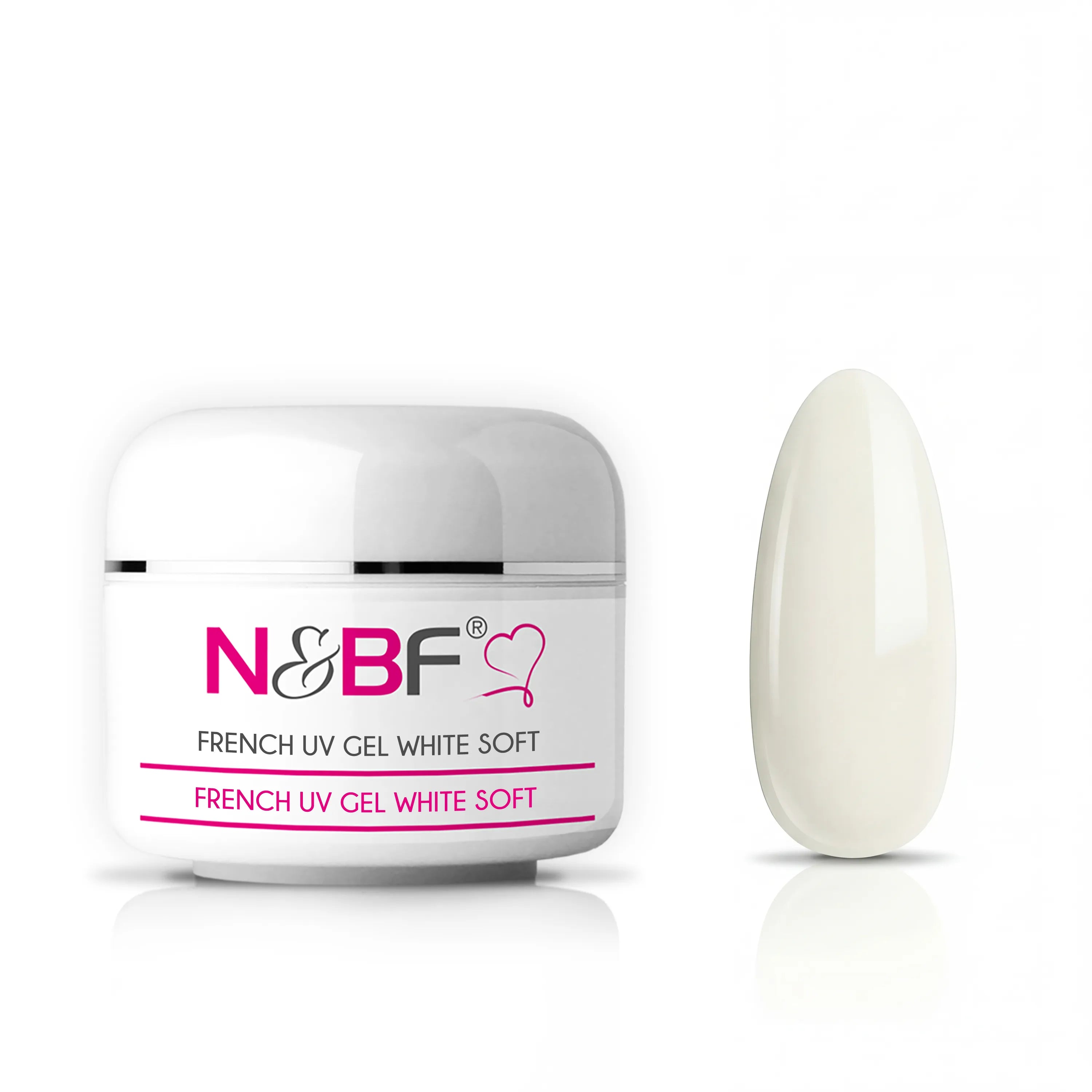 French White Soft UV Gel mittelviskos 15ml