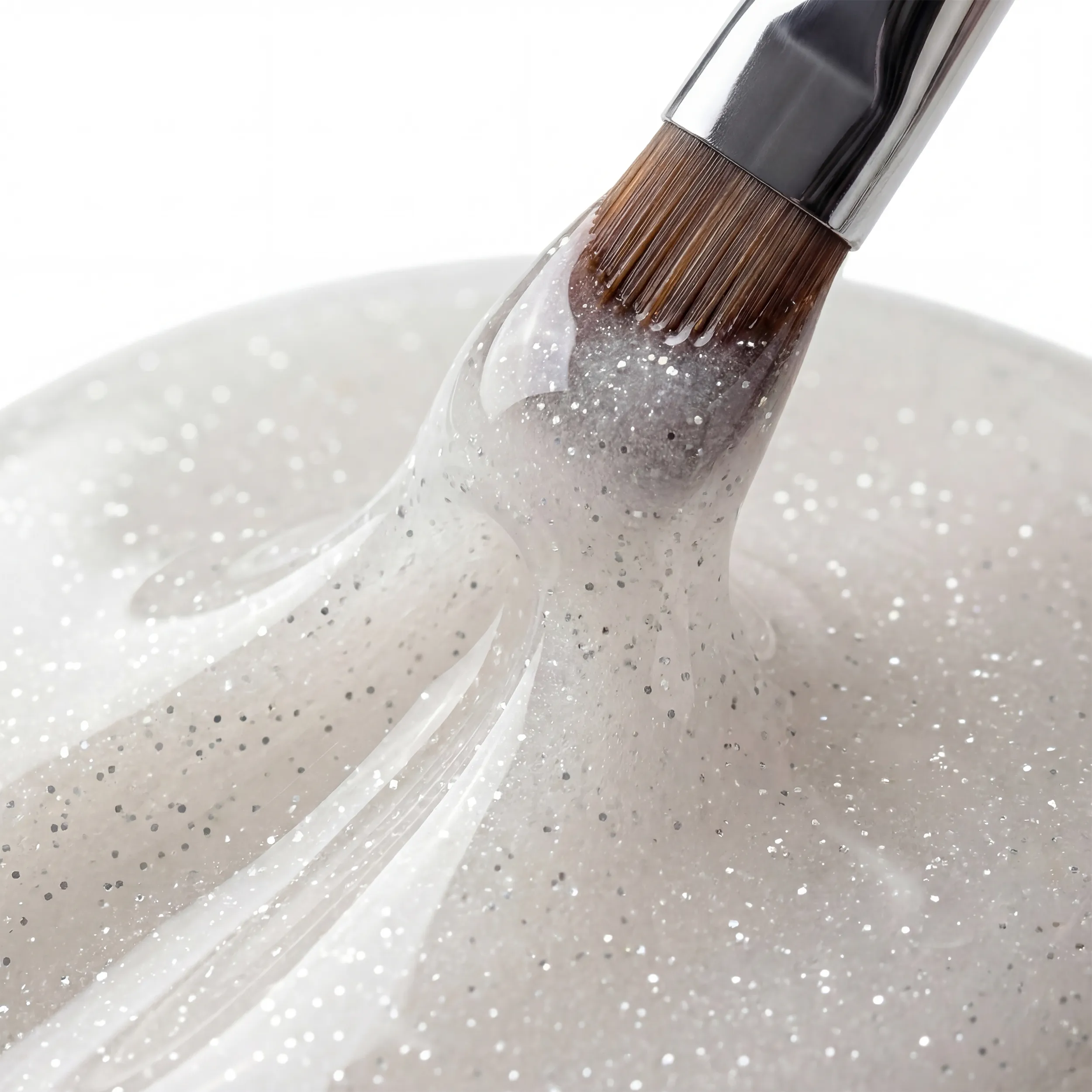 Glitter Farbgel Silver Shimmer 5ml