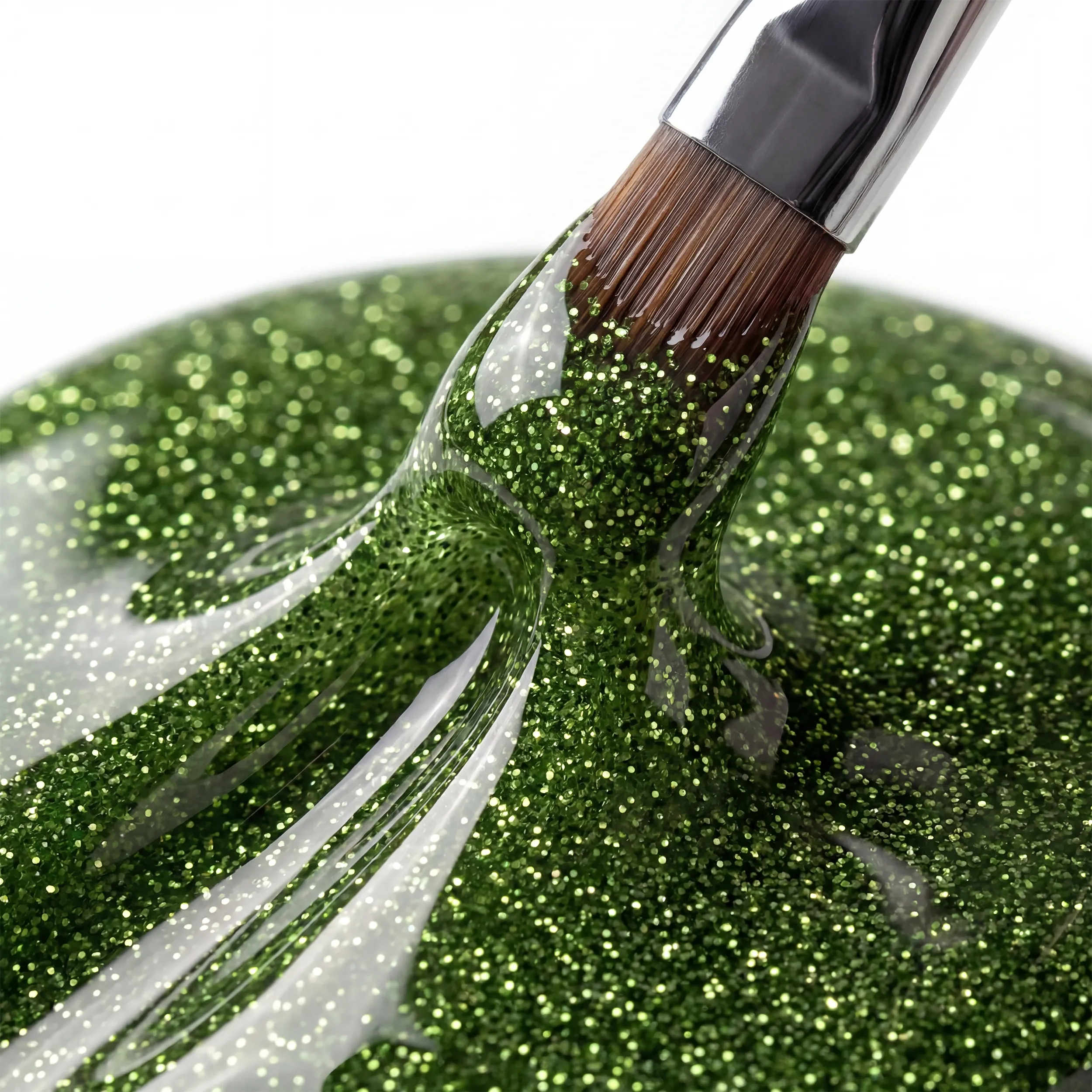 Glitter Farbgel Spring Green 5ml