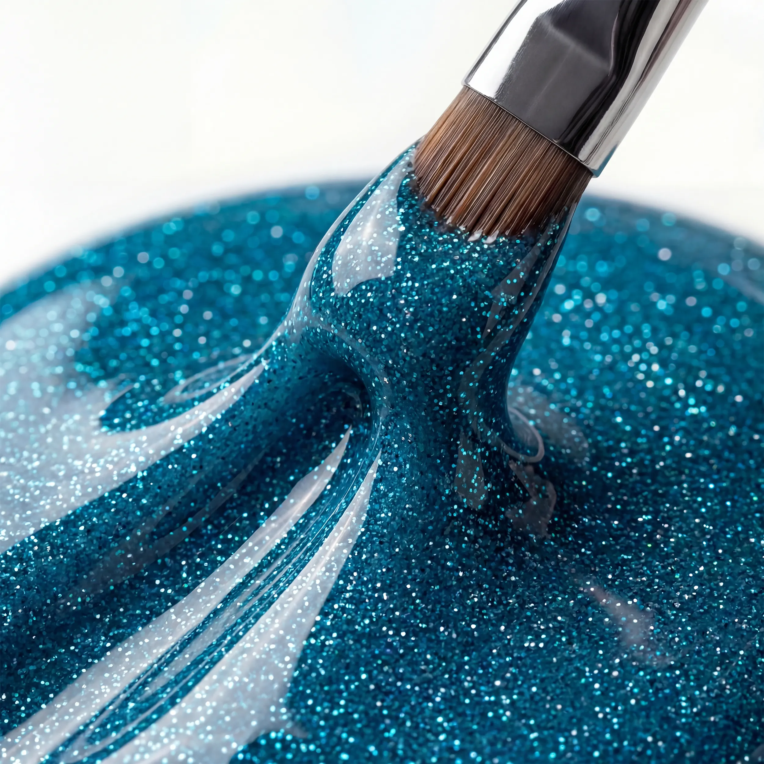 Glitter Farbgel Türkis 5ml