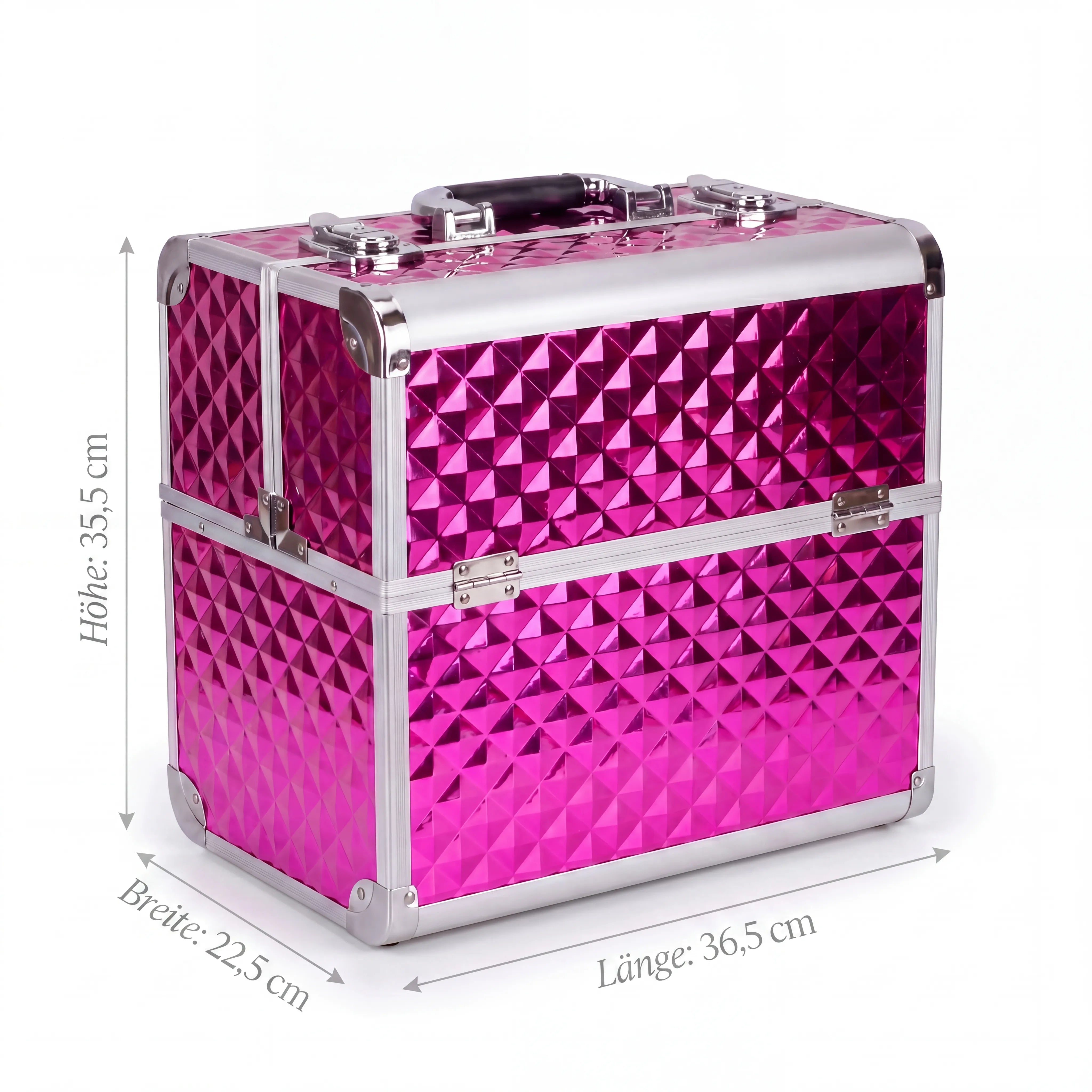 Kosmetikkoffer Aluminium Pink Diamonds