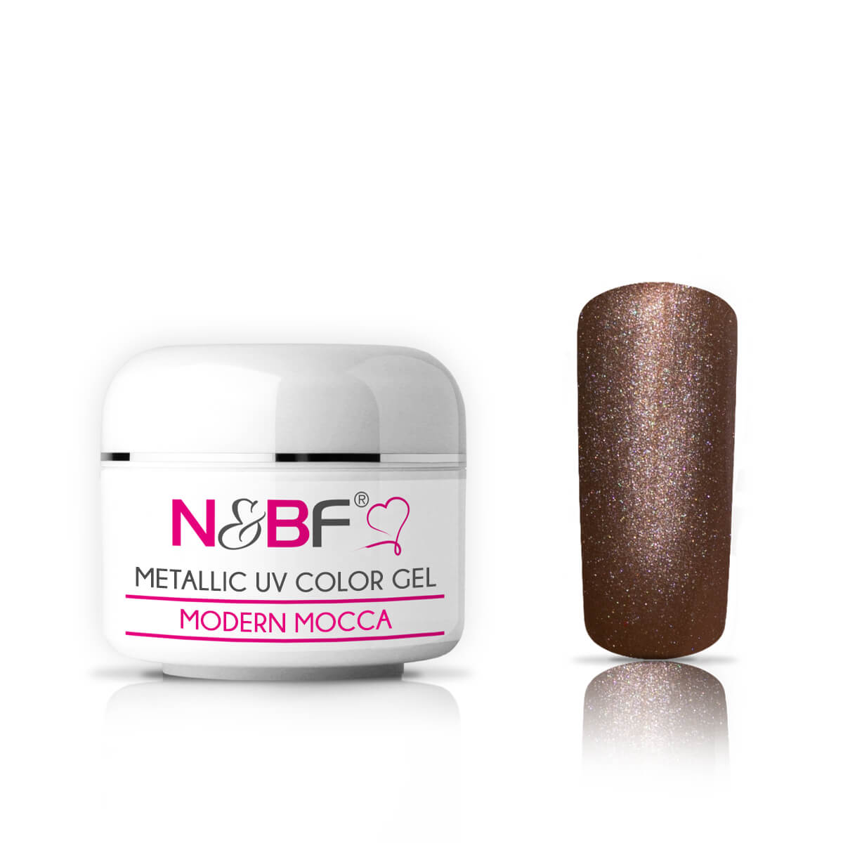 Nails and Beauty Factory Metallic UV Color Gel Modern Mocca 5 ml