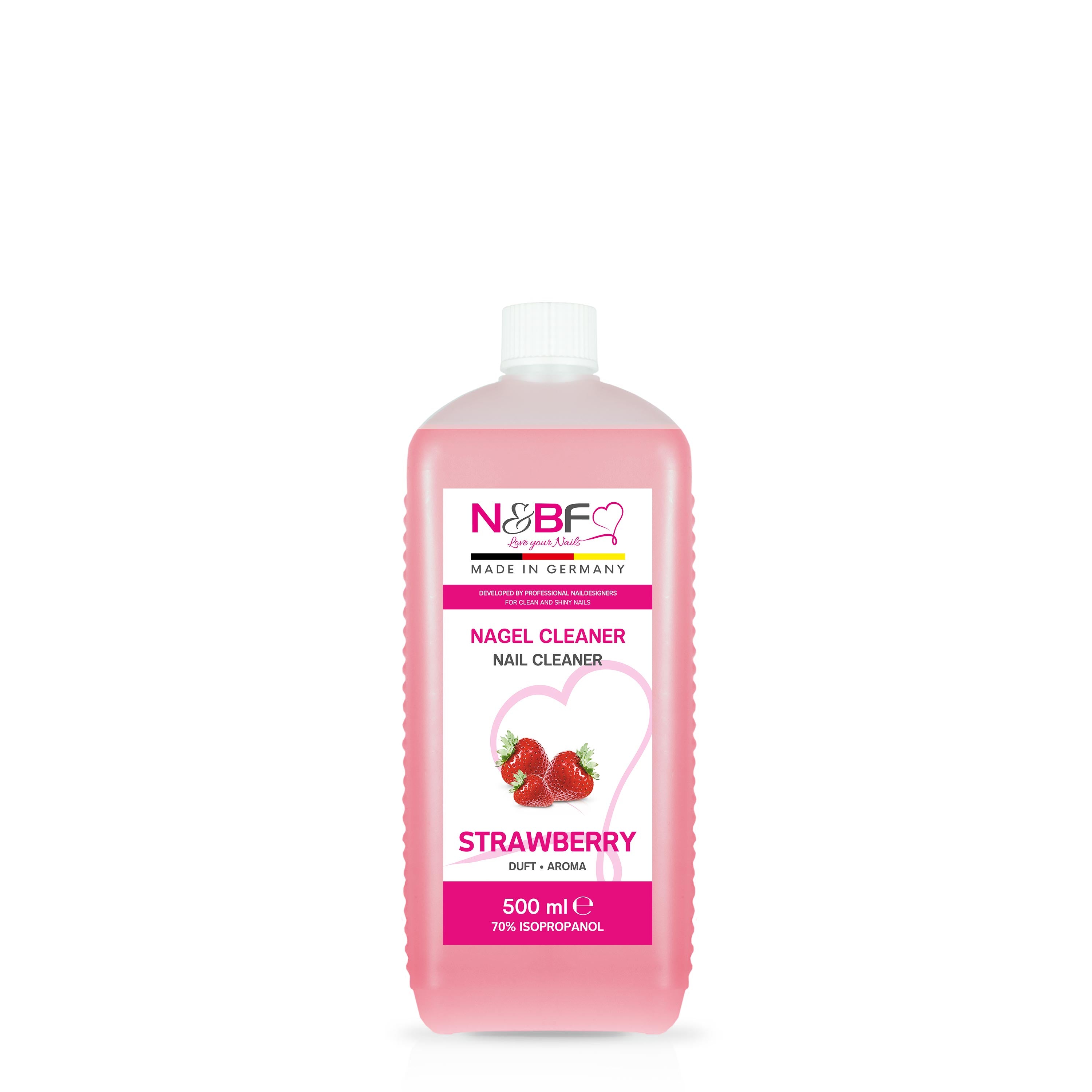 N&BF Nagel Cleaner Erdbeer Duft 500ml Produktbild