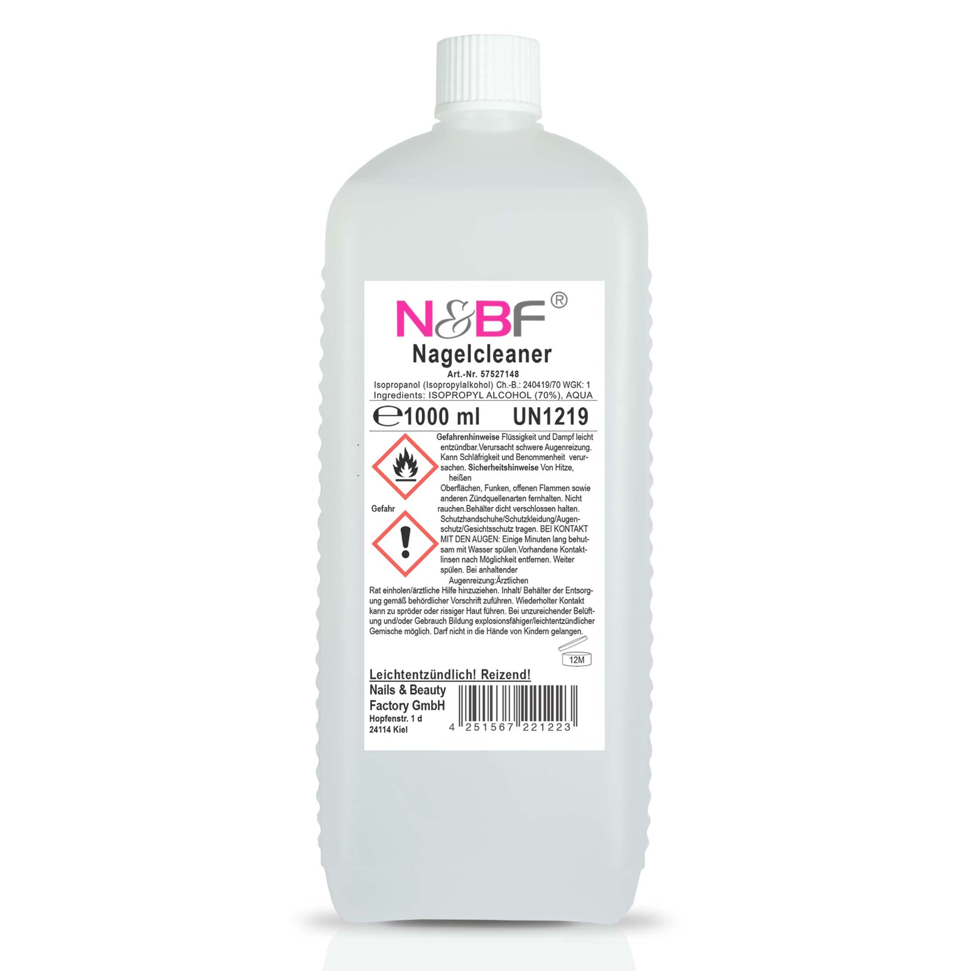N&BF Nagel Cleaner 1000ml  +  Primer 500ml Dispsenser & Zelletten Set Anwendung und Zubehör