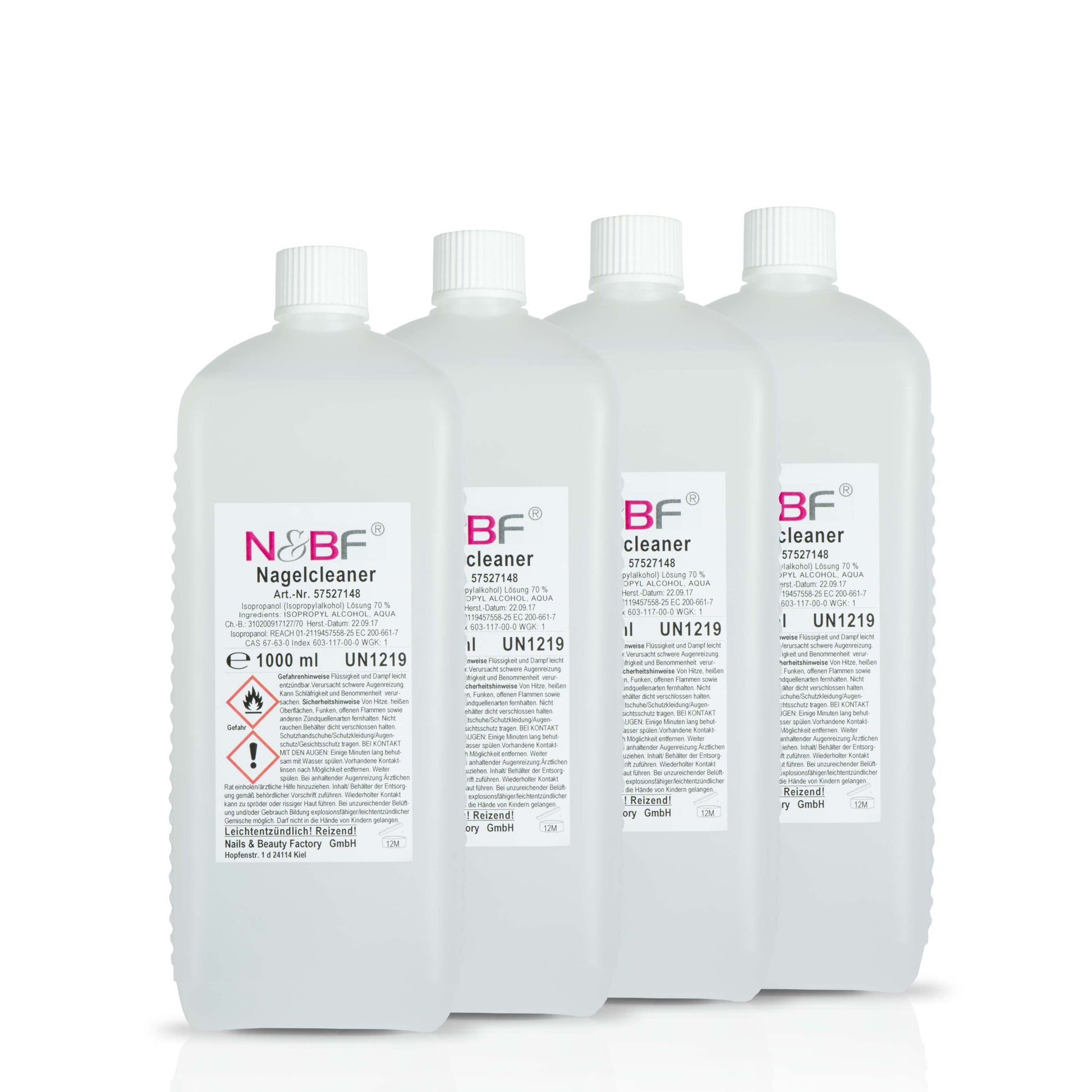 N&BF Nagel Cleaner 1000ml 4er Set Produktbild