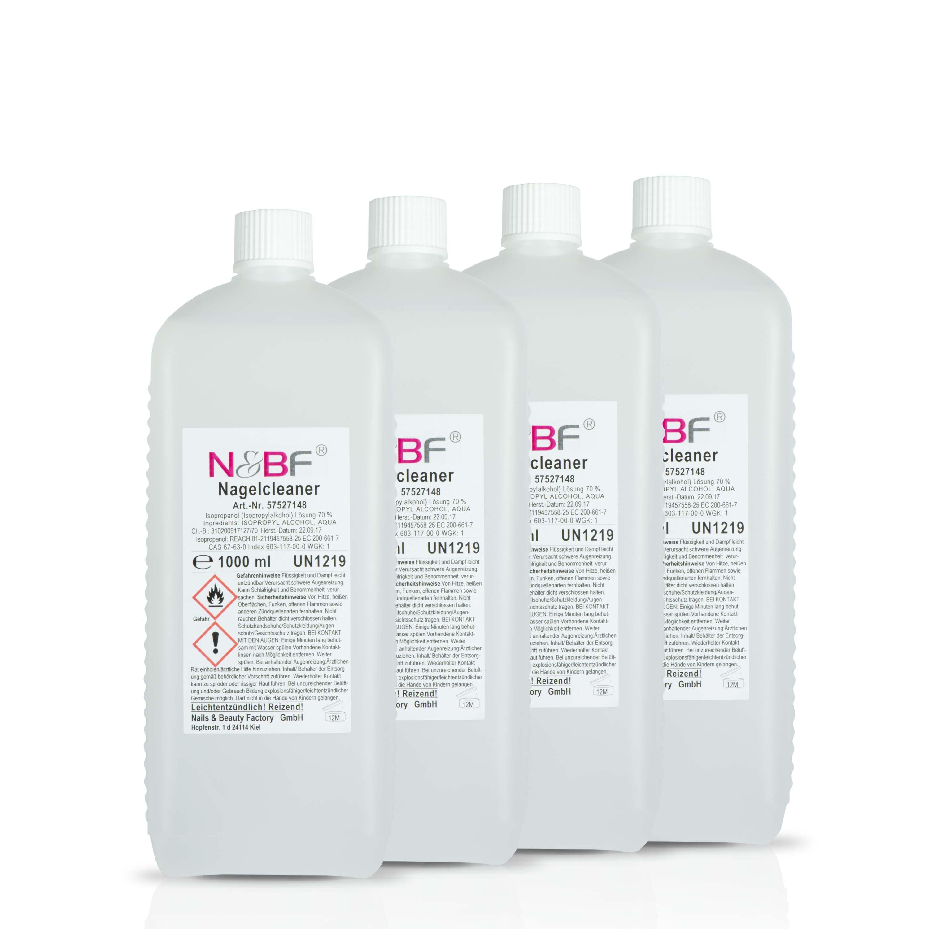 N&BF Nagel Cleaner 1000ml 4er Set Produktbild