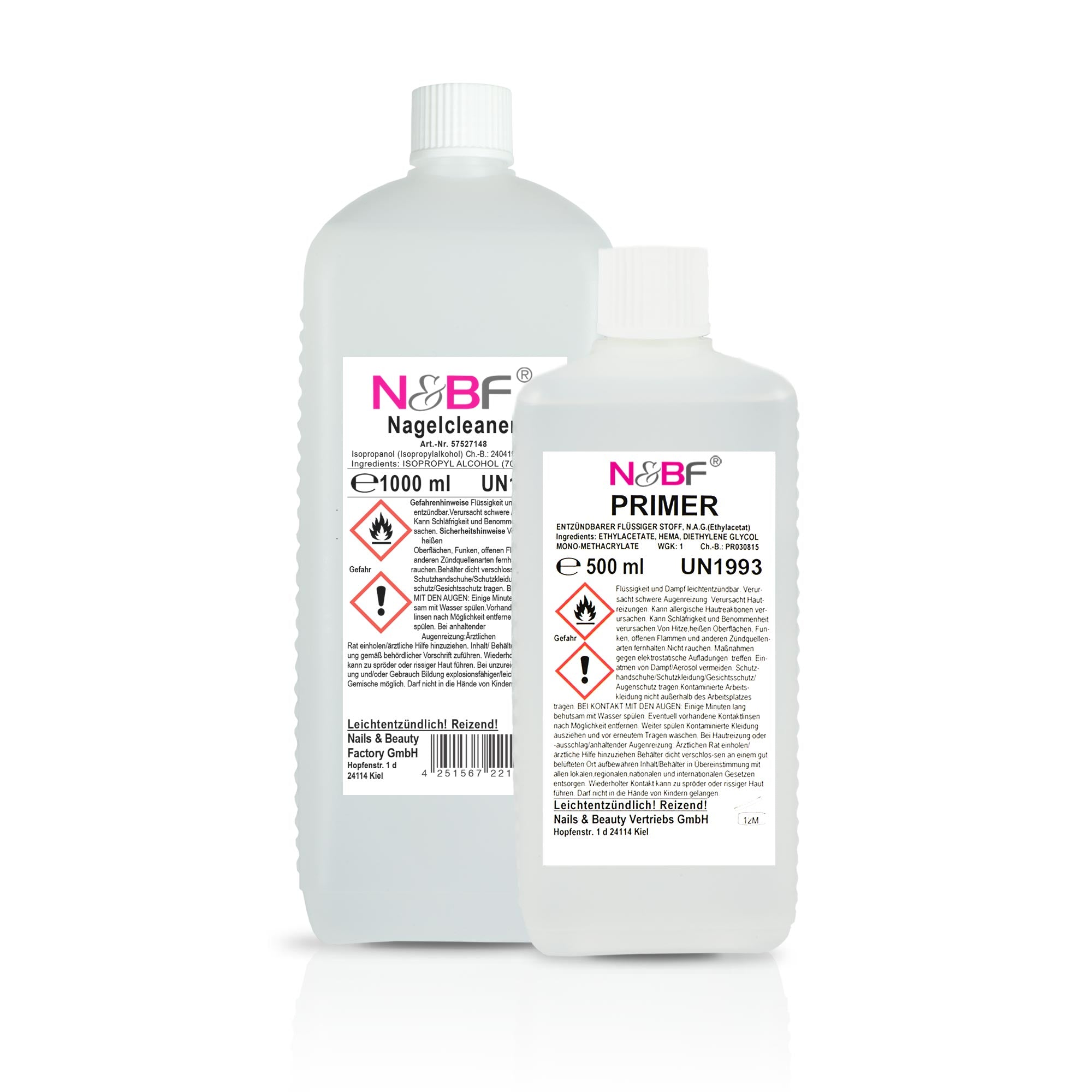 N&BF Nagel Cleaner 1000ml  +  Primer 500ml Produktbild