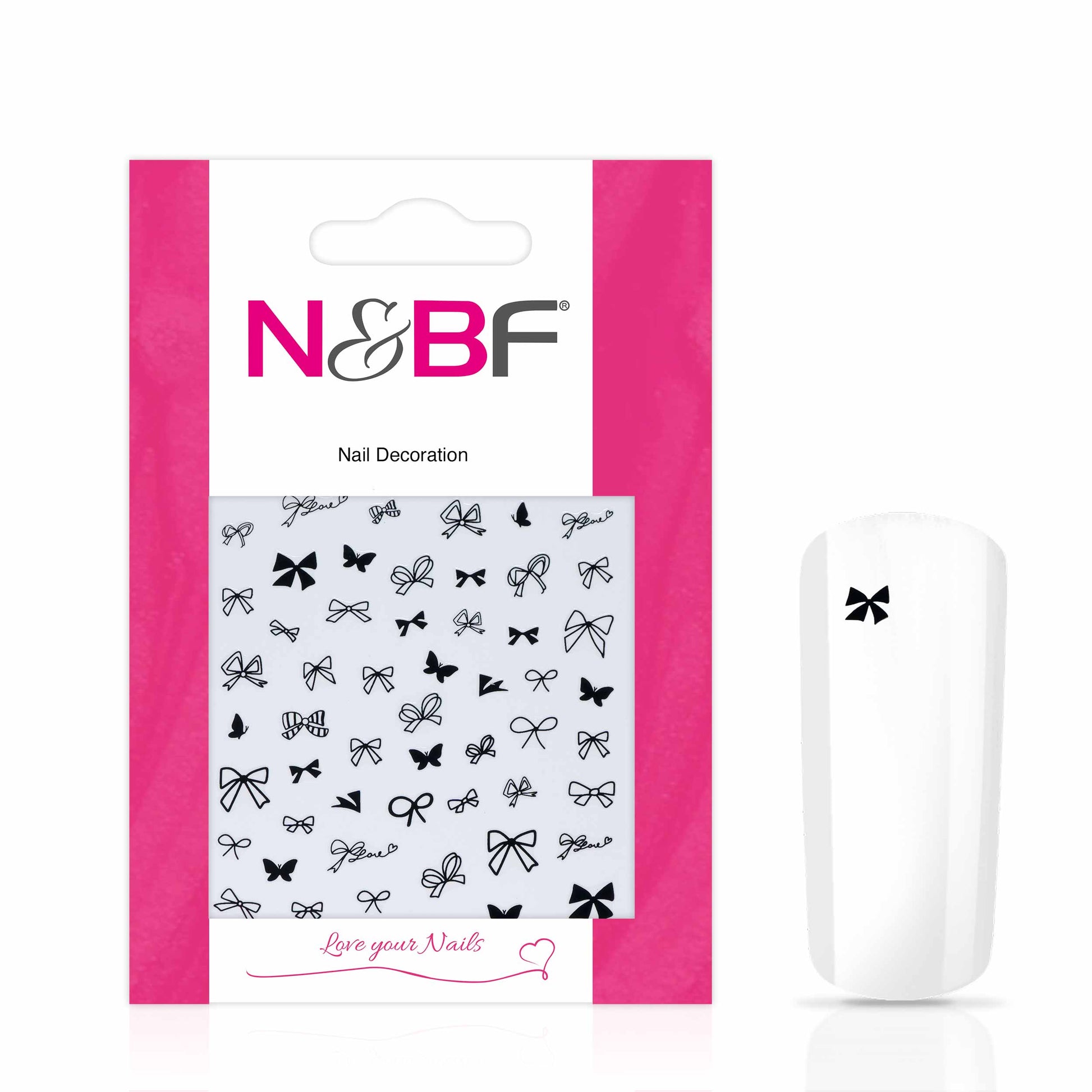 Nails and Beauty Factory Nagelsticker Butterfly Black 1