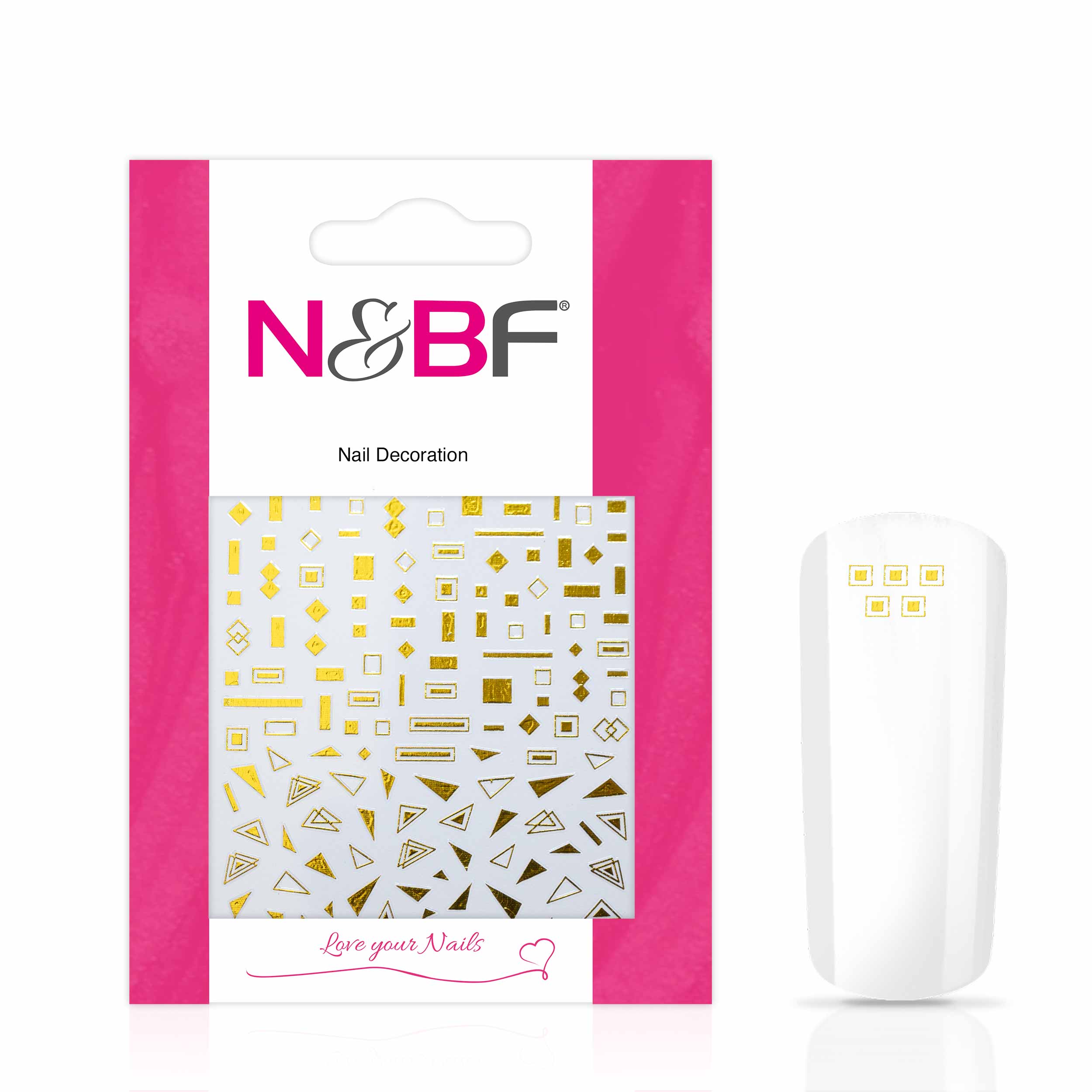 Nails and Beauty Factory Nagelsticker Champagner Gold 1