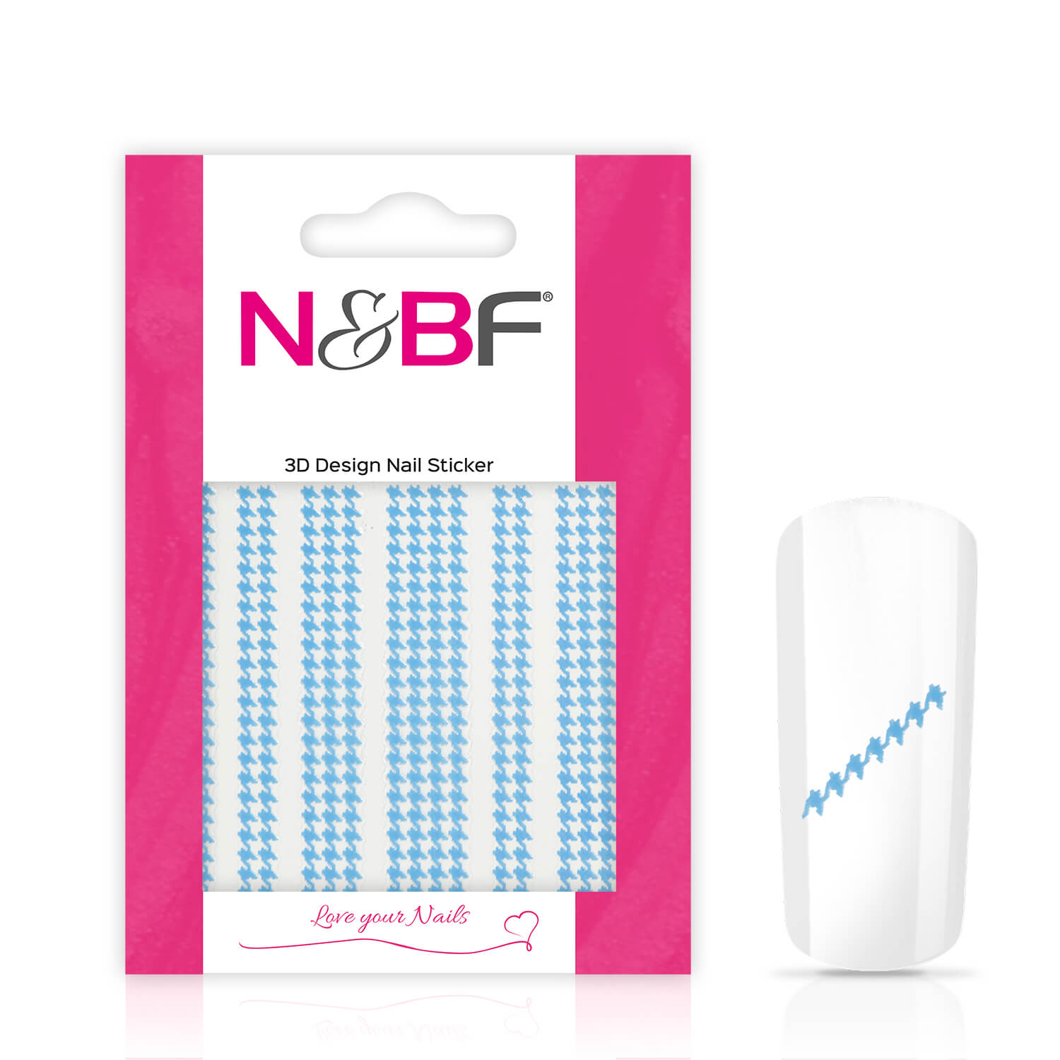 Nails and Beauty Factory Nagelsticker Fancy Fence Baby Blue 124365813