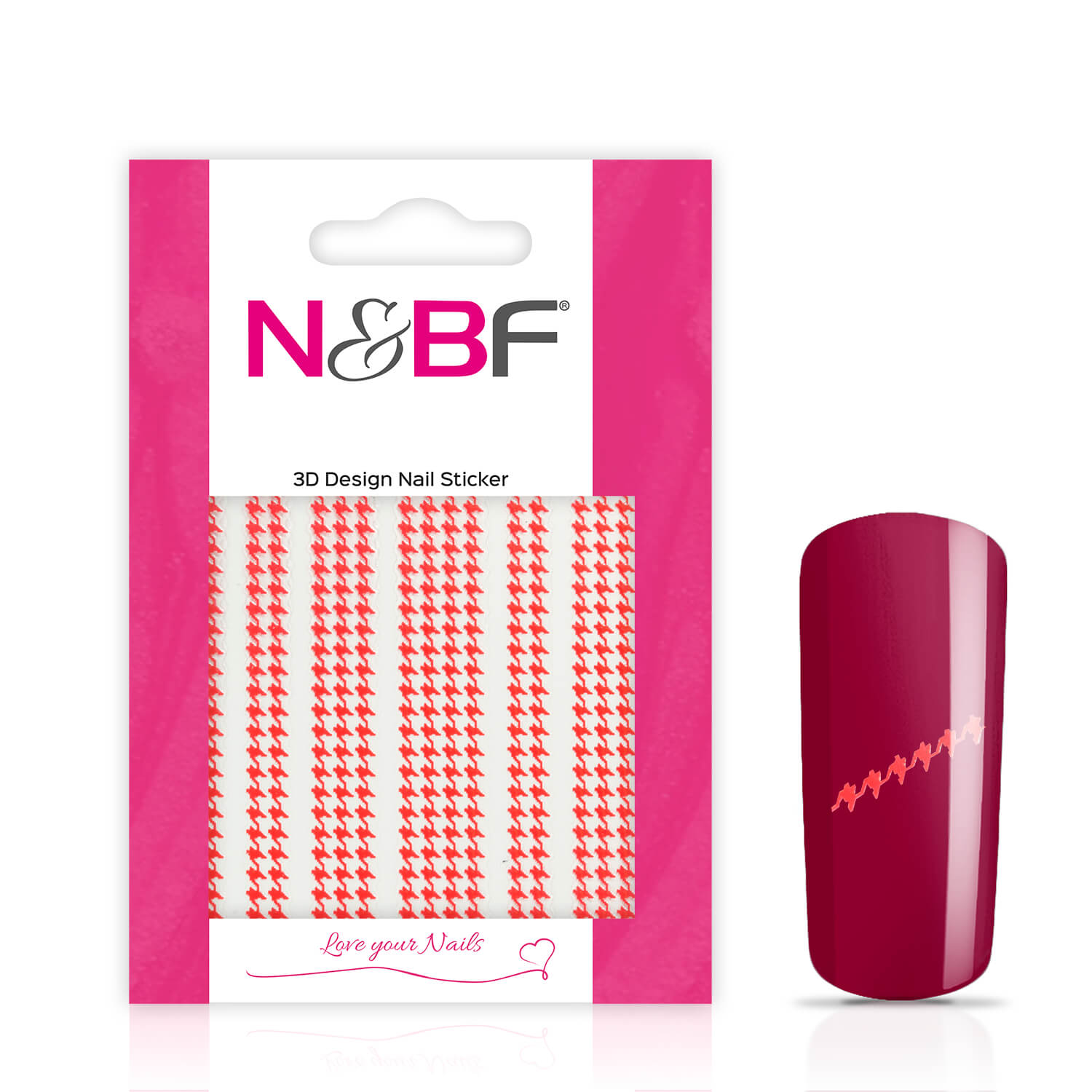 Nails and Beauty Factory Nagelsticker Fancy Fence Red 124133635
