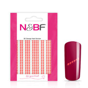 Nails and Beauty Factory Nagelsticker Fancy Fence Red 124133635