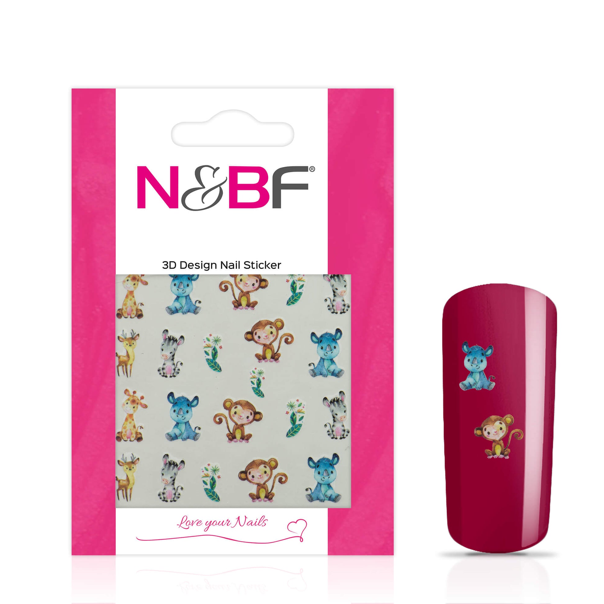 Nails and Beauty Factory Nagelsticker Fantasy Dschungle 1