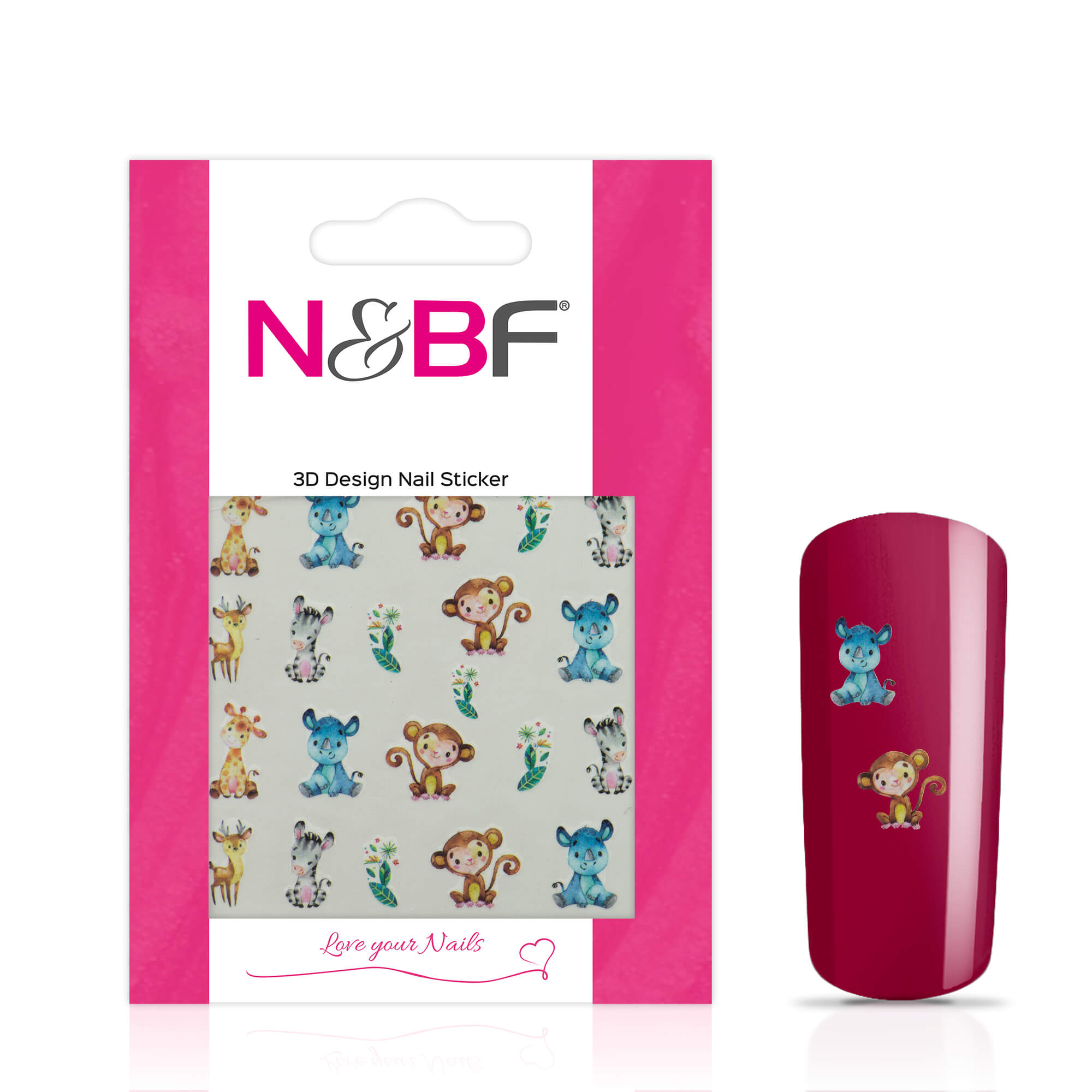 Nails and Beauty Factory Nagelsticker Fantasy Dschungle 1