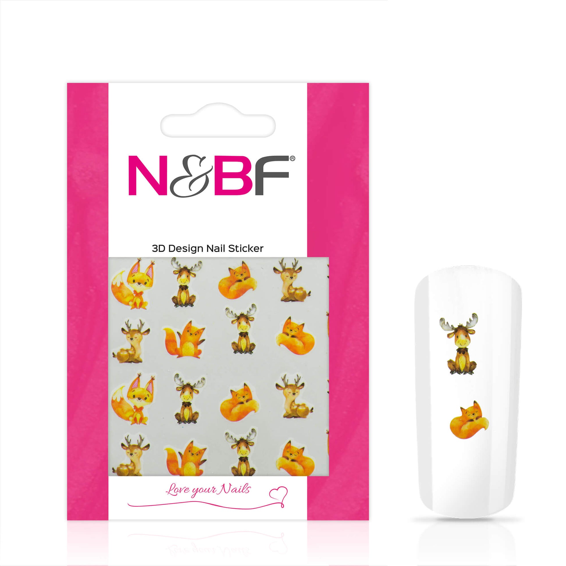Nails and Beauty Factory Nagelsticker Fantasy Fox Deer