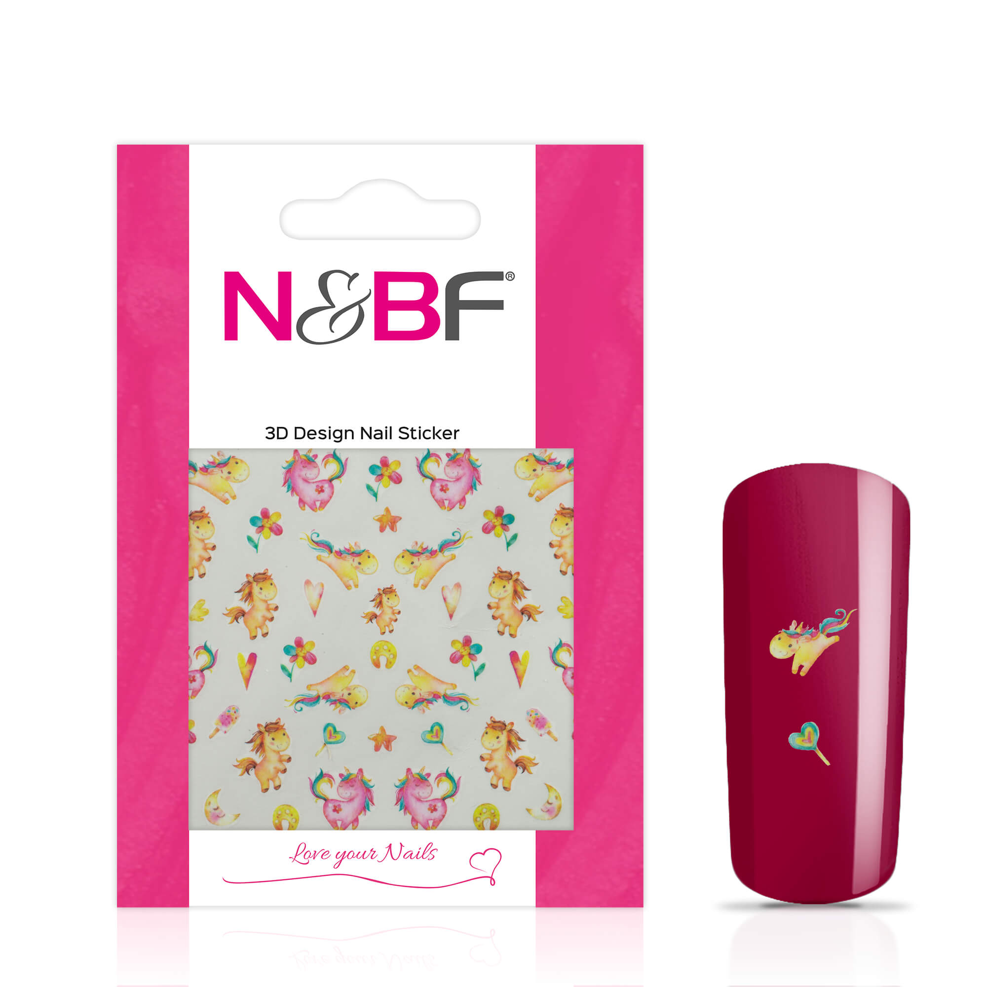 Nails and Beauty Factory Nagelsticker Fantasy Horses 1