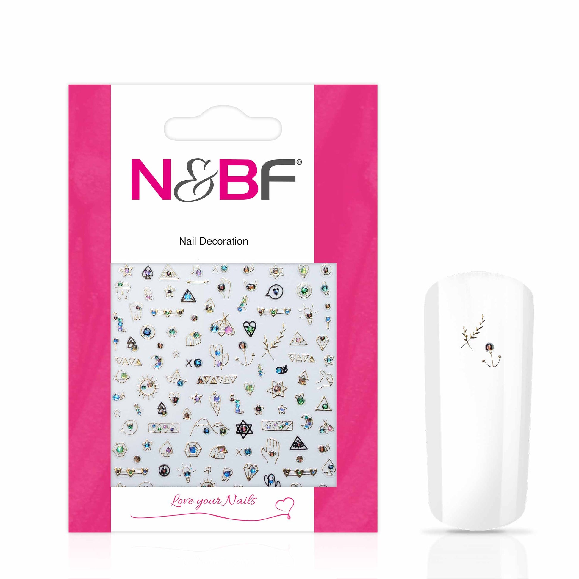 Nails and Beauty Factory Nagelsticker Fine Gold 1