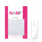 Nails and Beauty Factory Nagelsticker Flower Power White 1