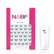 Nails and Beauty Factory Nagelsticker Glitter Golden Butterflys 1