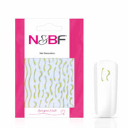 Nails and Beauty Factory Nagelsticker Glitter Golden Lines 1