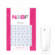 Nails and Beauty Factory Nagelsticker Glitter Silver Stars 1